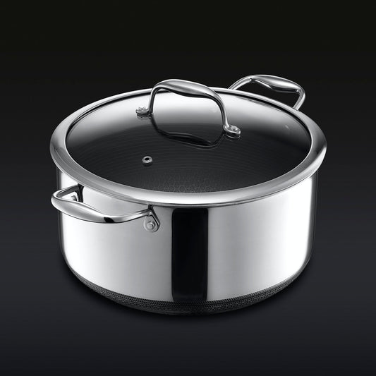 Hybrid Stock Pot With Lid, 8-Qt